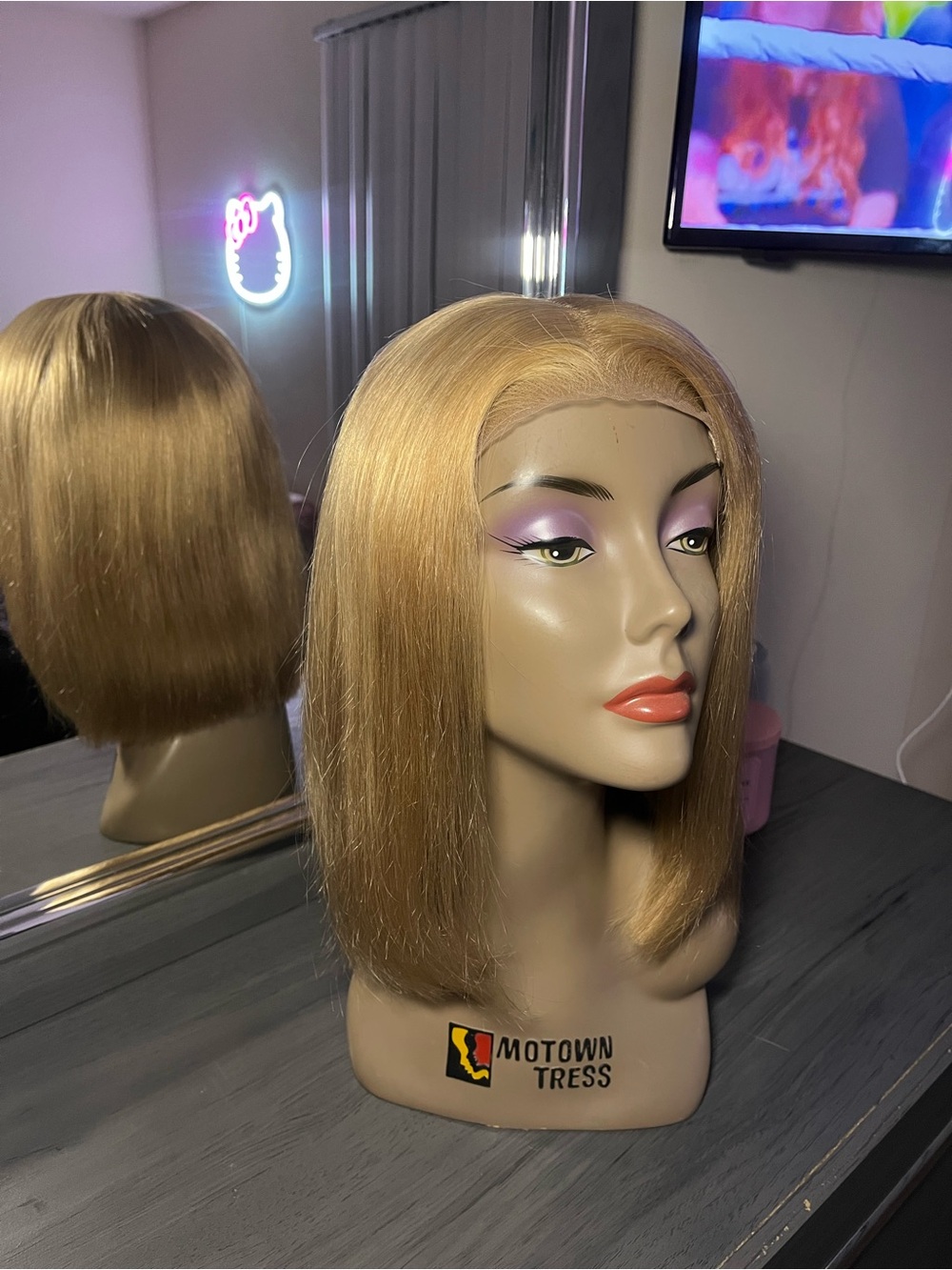 14in Blonde Colored Bob Wig